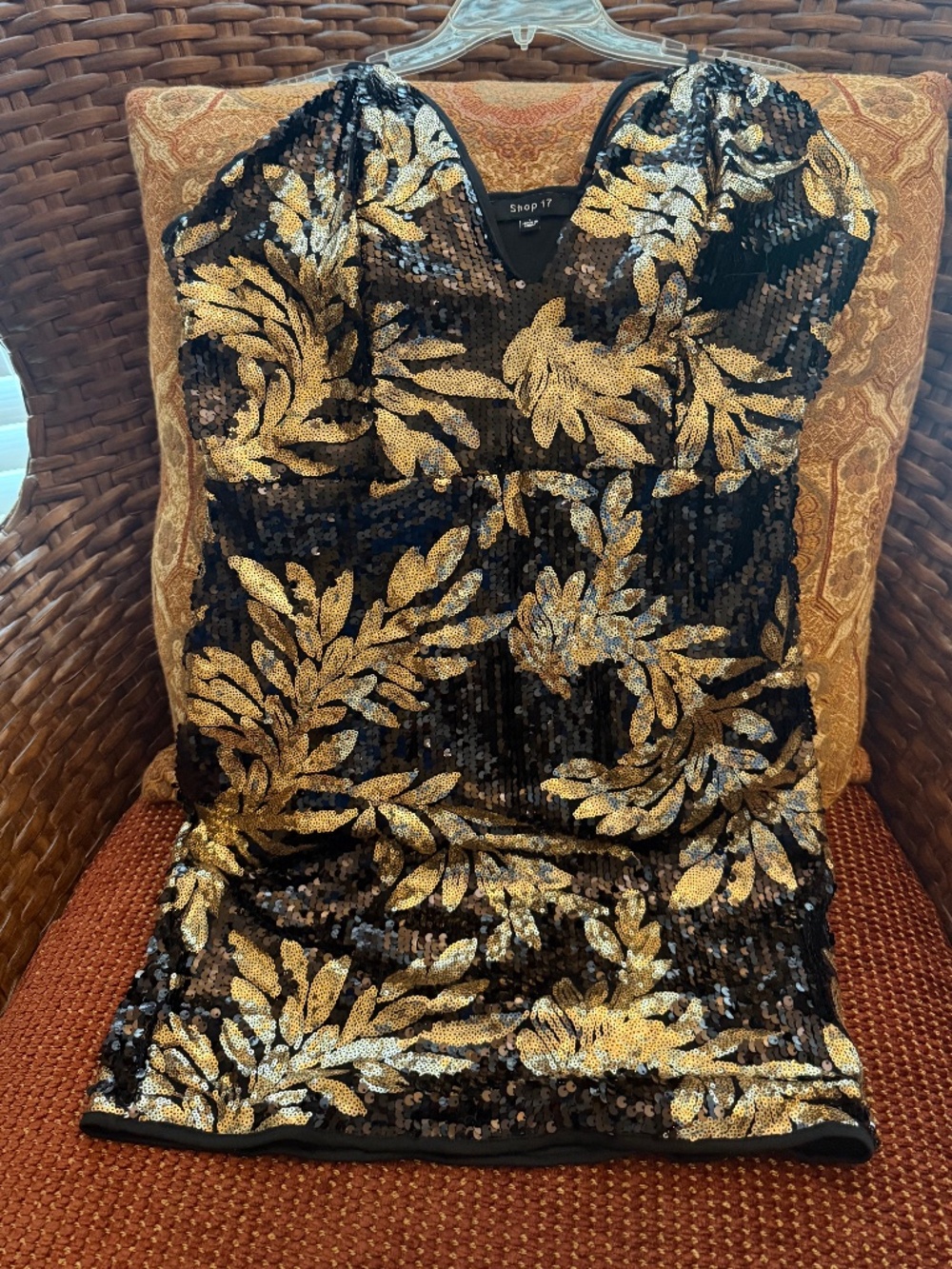 SHOP 17 LARGE SEQUINED COCKTAIL DRESS
